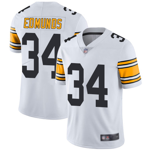 Youth Pittsburgh Steelers Football #34 Limited White Terrell Edmunds Road Vapor Untouchable Nike NFL Jersey->youth nfl jersey->Youth Jersey